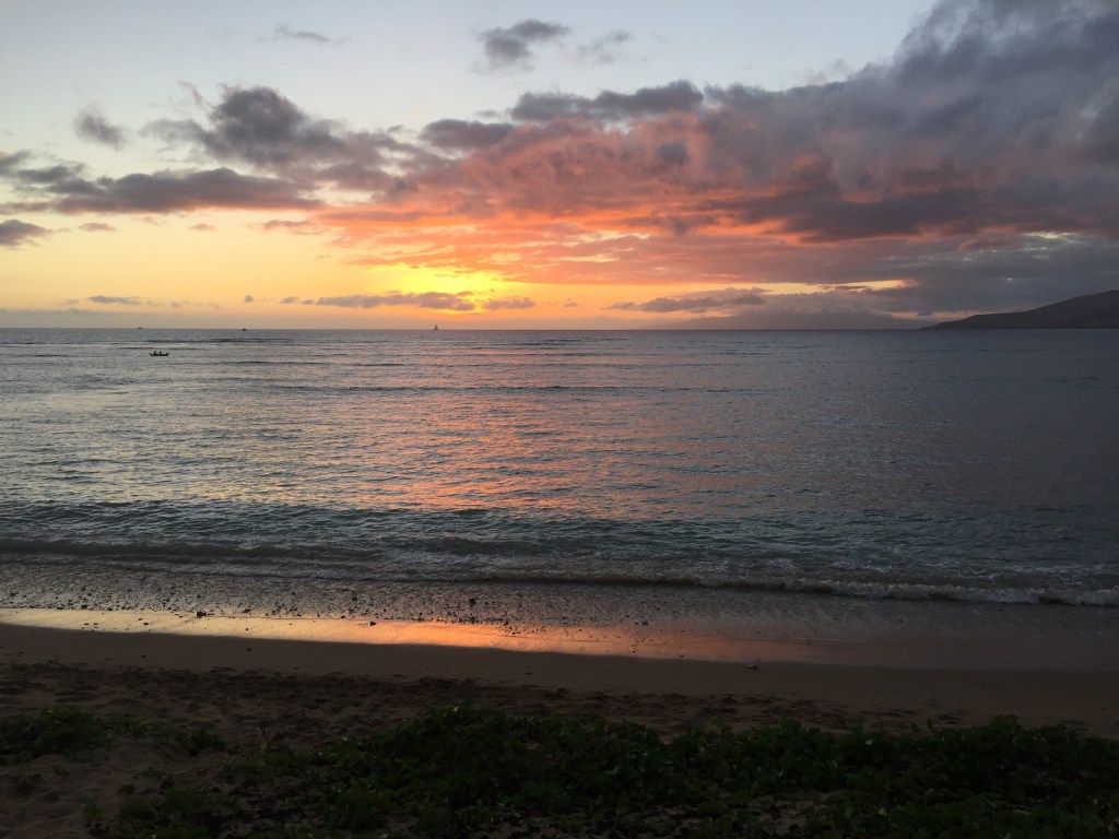 Sunrise over the beach