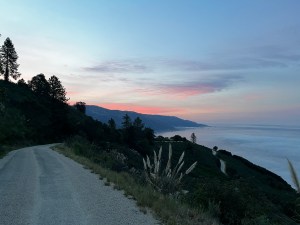 Sunset from the road to New Camaldoli Hermitage